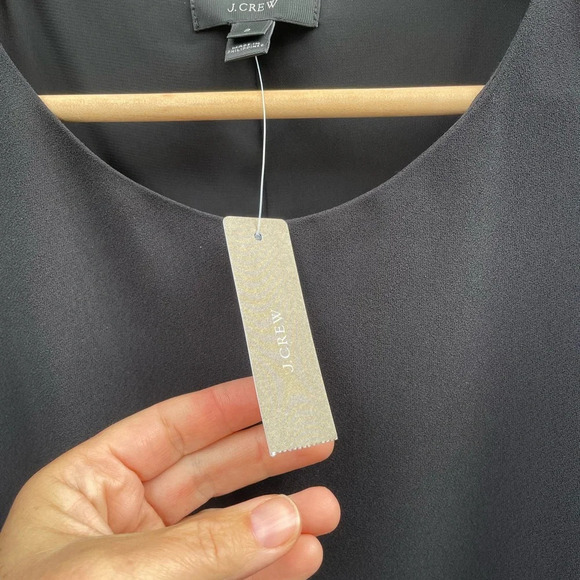 J Crew Black Scoop Neck Tank Top, BNWT, size 2 - Picture 12 of 13